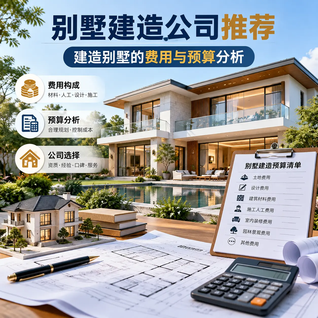 别墅建造公司推荐： 晴隆 建造别墅的费用与预算分析